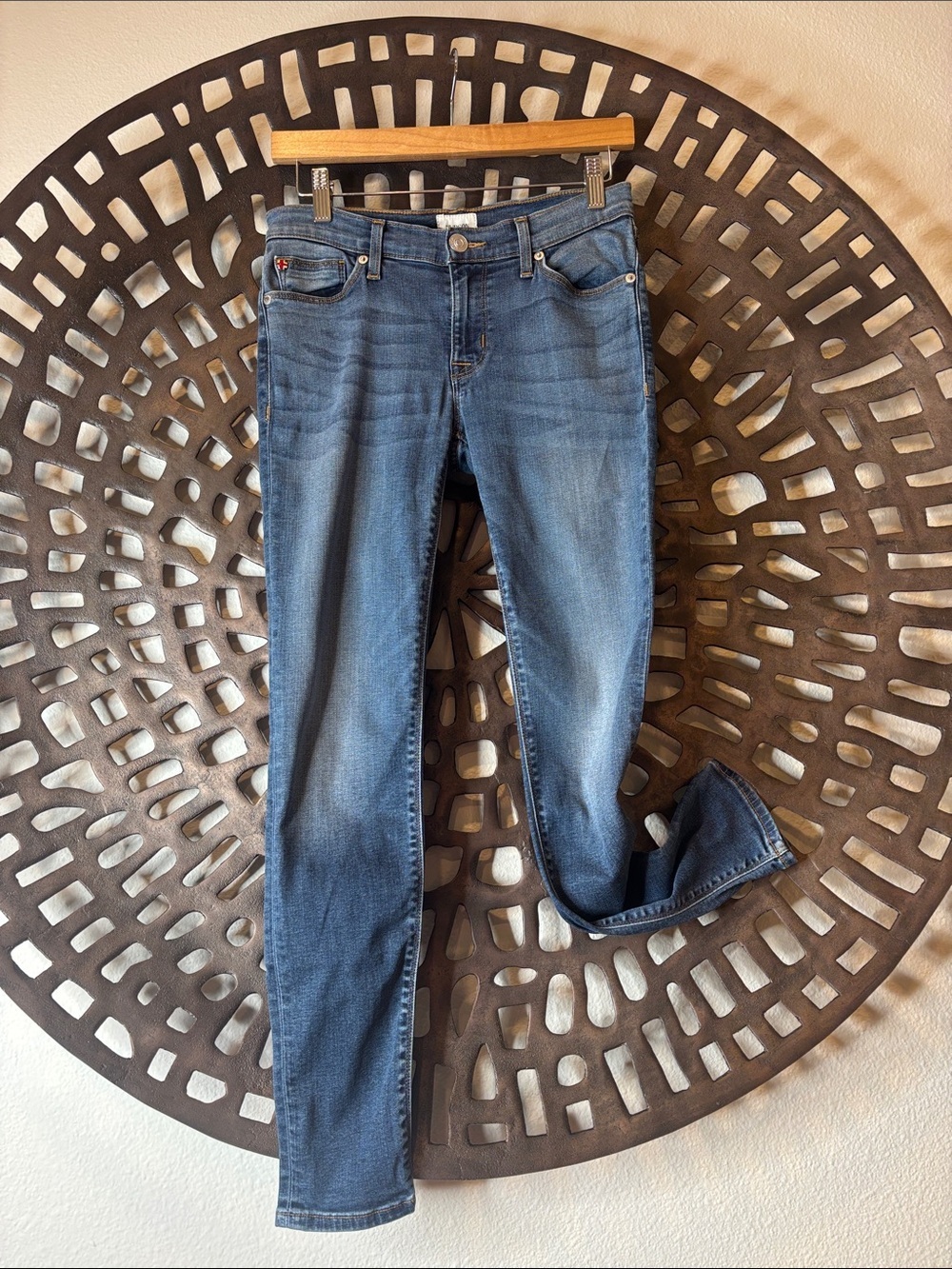 👖 Hudson Slim Fit Jeans Blue Denim Women’s Size 27 Stretch Designer Cotton 👖